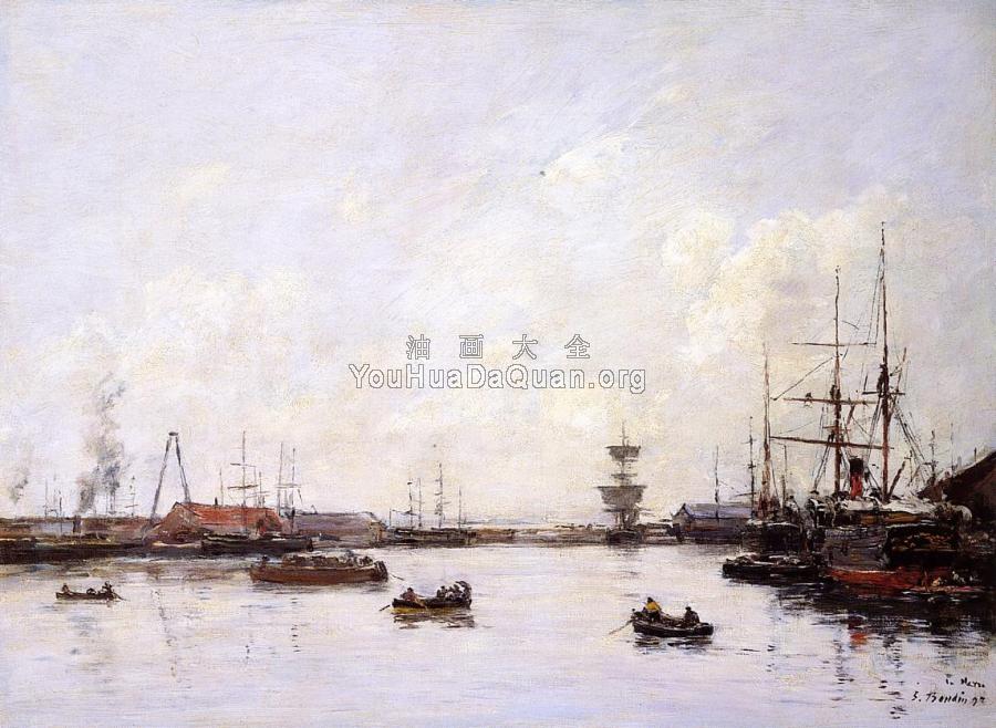 Le Havre, Basin de L'Eure - 尤金·布丹